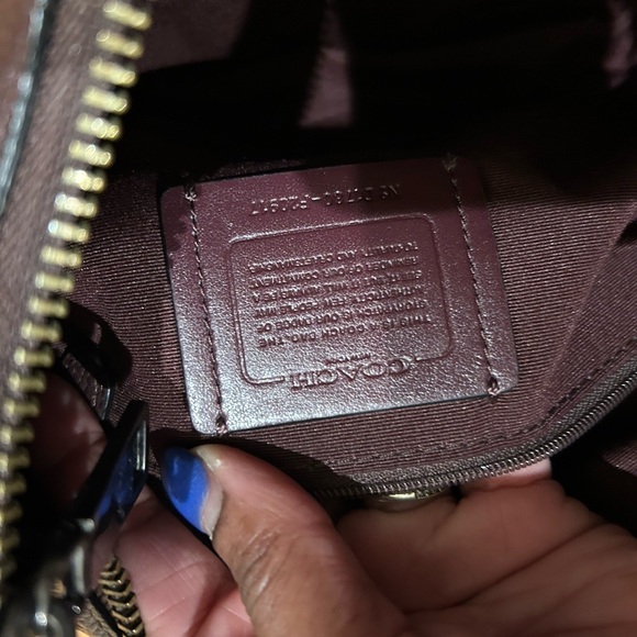 Coach Harley East Purple Snake Hobo Bag - Picture 3 of 12